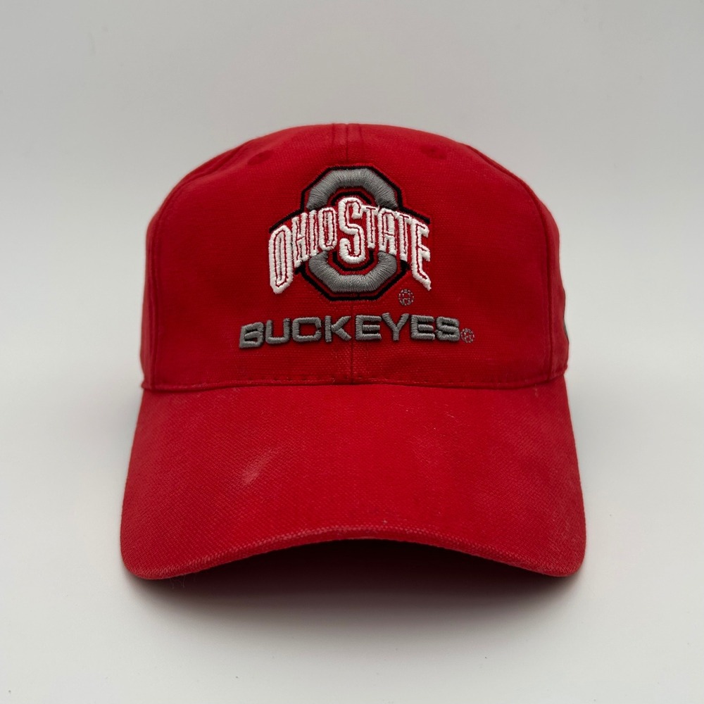 Starter Ohio State Buckeyes Hat OSFA Red Embroidered Baseball Cap Hat